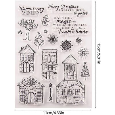 Unbranded (As show, One size) House Silicone Clear Seal Stamp DIY Scrapbooking Embossing P Unbranded (As show, One size) House Silicone Clear Seal Stamp DIY Scrapbooking Embossing P