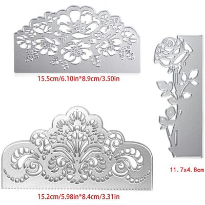 Unbranded (As show, One size) 3pcs Invitation Metal Cutting Dies Stencil Scrapbooking DIY Unbranded (As show, One size) 3pcs Invitation Metal Cutting Dies Stencil Scrapbooking DIY