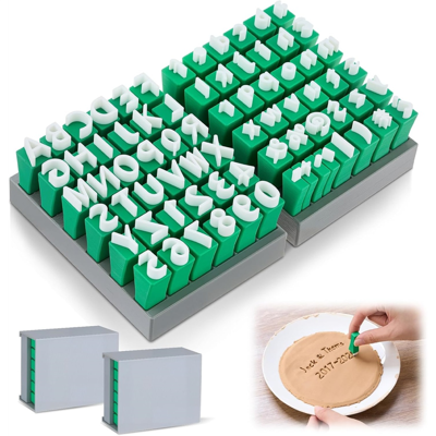 Saudism 72pcs Alphabet Stamps Set for Clay Pottery Letter Stepping Stone Mold Letters an Saudism 72pcs Alphabet Stamps Set for Clay Pottery Letter Stepping Stone Mold Letters an