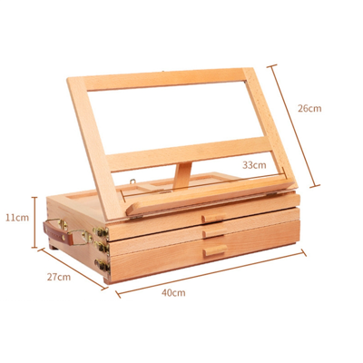 Saudism Wood Desk Table Easel - Handcrafted Beechwood Desktop & Wooden Art Tabletop Box Saudism Wood Desk Table Easel - Handcrafted Beechwood Desktop & Wooden Art Tabletop Box
