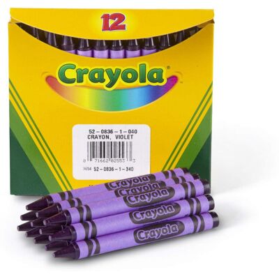 Crayola Crayons Violet Purple Single Color Crayon Refill 12 Count Bulk Crayon Crayola Crayons Violet Purple Single Color Crayon Refill 12 Count Bulk Crayon