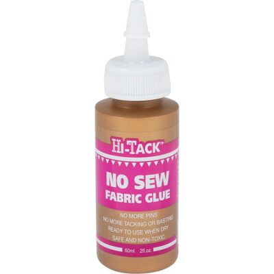 Hi-Tack NO SEW Fabric GLUE 60 ml Hi-Tack NO SEW Fabric GLUE 60 ml