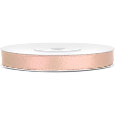 Rubies Light peach satin ribbon 0.6 cm x 25 m Rubies Light peach satin ribbon 0.6 cm x 25 m