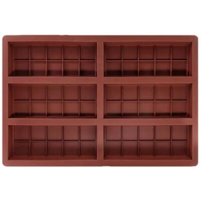 Saudism 6 Consecutive Large Chocolate Molds High Temperature Resistant Baking Appliance Saudism 6 Consecutive Large Chocolate Molds High Temperature Resistant Baking Appliance