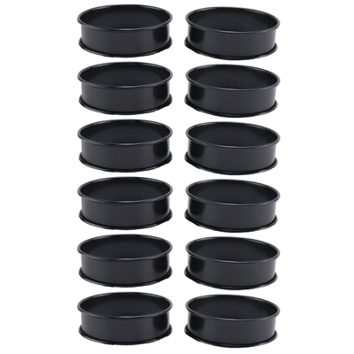 Saudism 12Pack Crumpet Rings NONSTICK English Muffin 3.15 Inch - Stainless Steel Double Saudism 12Pack Crumpet Rings NONSTICK English Muffin 3.15 Inch - Stainless Steel Double