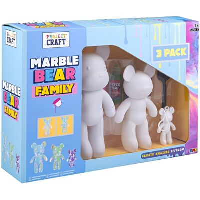 RMS Marble Bear Family DIY Pouring Kit Paint Your Own Craft Set RMS Marble Bear Family DIY Pouring Kit Paint Your Own Craft Set