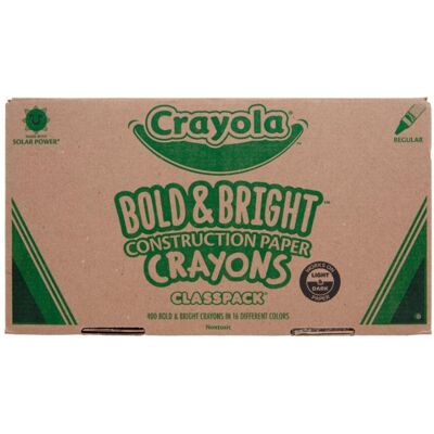 Crayola Construction Paper Crayons Classpack Bulk Assorted School Supplies 16 Co Crayola Construction Paper Crayons Classpack Bulk Assorted School Supplies 16 Co