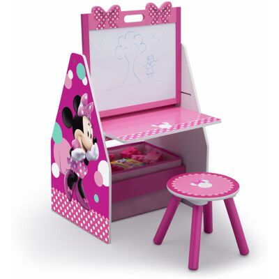 Delta Children Deluxe Kids Art Table Easel Desk Stool Toy Organizer Disney Min Delta Children Deluxe Kids Art Table Easel Desk Stool Toy Organizer Disney Min