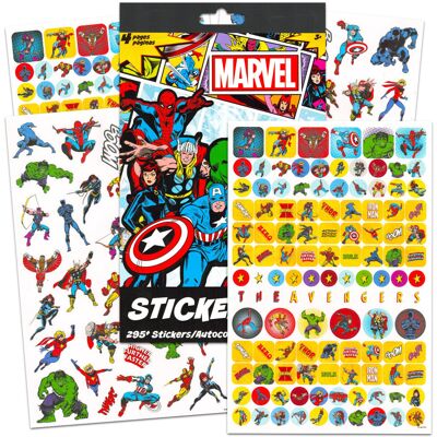 Marvel Avengers Sticker Book Set for Kids - 4 Sheets with Over 295 Avengers Stic Marvel Avengers Sticker Book Set for Kids - 4 Sheets with Over 295 Avengers Stic