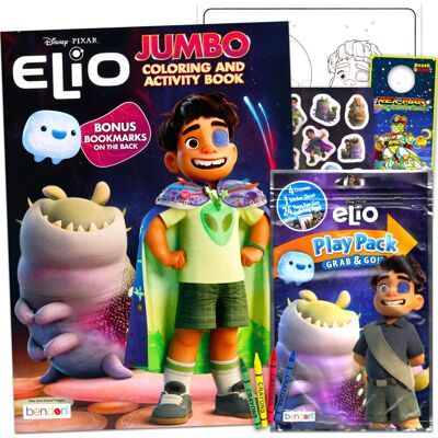Disney Elio Coloring Book Set for Kids Boys Ages 4-8 - Bundle with Coloring Page Disney Elio Coloring Book Set for Kids Boys Ages 4-8 - Bundle with Coloring Page