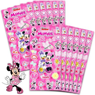 Disney Minnie Mouse Party Favors for Boys & Girls Bundle ~ 12 Pack Minnie Sticker Sheet Disney Minnie Mouse Party Favors for Boys & Girls Bundle ~ 12 Pack Minnie Sticker Sheet