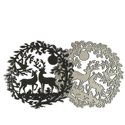 Kikidex (As show, One size) Christmas Deer Metal Cutting Dies Stencil Diy Scrapbooking A Kikidex (As show, One size) Christmas Deer Metal Cutting Dies Stencil Diy Scrapbooking A