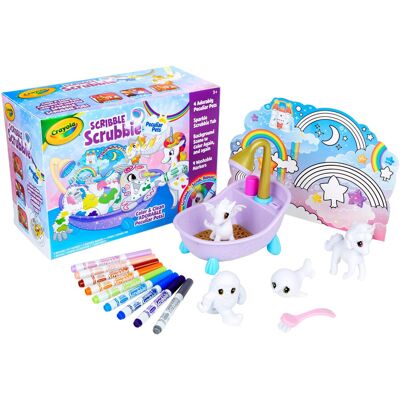 Crayola Scribble Scrubbie Peculiar Pets, Washable Pet Grooming Toy for Kids, Art Crayola Scribble Scrubbie Peculiar Pets, Washable Pet Grooming Toy for Kids, Art