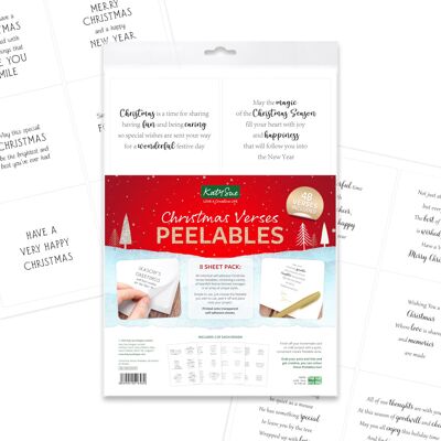 Katy Sue Christmas Verses Peelables - 48 Christmas Stickers of Verses & Sentiments for Ch Katy Sue Christmas Verses Peelables - 48 Christmas Stickers of Verses & Sentiments for Ch