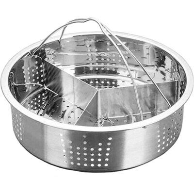 Exogio Trio Separator Set Stainless Steel Steamer Basket Rack Accessories Fast Steaming Exogio Trio Separator Set Stainless Steel Steamer Basket Rack Accessories Fast Steaming