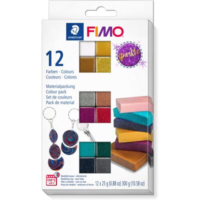 STAEDTLER Polymer Modelling Clay - FIMO Effect - Oven Bake Clay - Assorted Pack, STAEDTLER Polymer Modelling Clay - FIMO Effect - Oven Bake Clay - Assorted Pack,