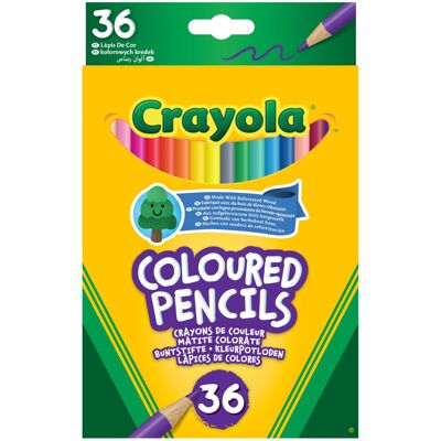 Crayola 36 Coloured Pencils, Eco-Friendly, Smooth Lines Crayola 36 Coloured Pencils, Eco-Friendly, Smooth Lines