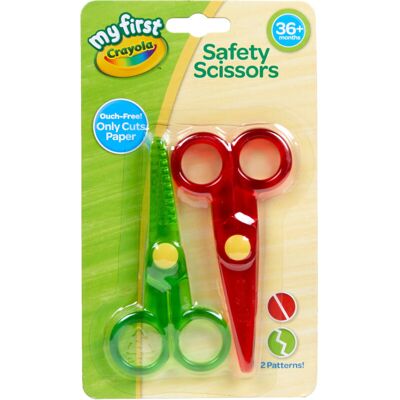 CRAYOLA My First Safety Scissors (Pack of 2) Ouch-Free Scissors That Will Only CRAYOLA My First Safety Scissors (Pack of 2) Ouch-Free Scissors That Will Only
