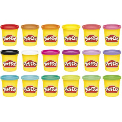 Play-Doh Imagine Anything 18-Pack, Non-Toxic Modelling Compound Mini Cans for Pa Play-Doh Imagine Anything 18-Pack, Non-Toxic Modelling Compound Mini Cans for Pa