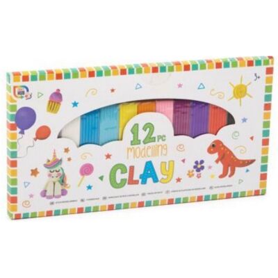 Grafix Craft Hub Modelling Clay - Pack of 12 Colours Grafix Craft Hub Modelling Clay - Pack of 12 Colours