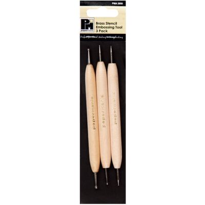 Papermania 3-Piece Embossing Tool, Beige Papermania 3-Piece Embossing Tool, Beige