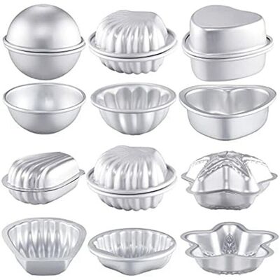 Unbranded 12 Pcs 6 Shapes Bath-Bomb Making for Crafts DIY Bath-Bomb Crafting Press Mould f Unbranded 12 Pcs 6 Shapes Bath-Bomb Making for Crafts DIY Bath-Bomb Crafting Press Mould f