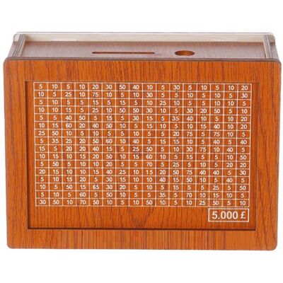 Unbranded Money Saving Box, Wooden Cash Vault for Kids and Adults, Reusable Money Box with Unbranded Money Saving Box, Wooden Cash Vault for Kids and Adults, Reusable Money Box with