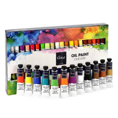 GEEZY Oil Paint Set for Artists 40 x 20ml Vibrant Colours Canvas Painting Beginn GEEZY Oil Paint Set for Artists 40 x 20ml Vibrant Colours Canvas Painting Beginn