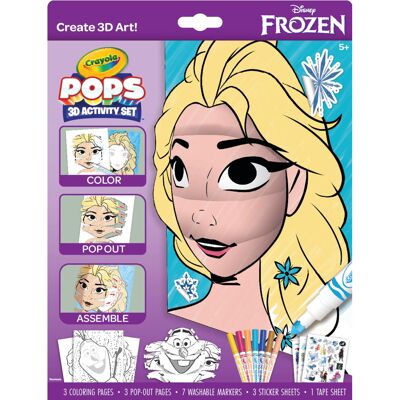 Crayola POPS 3D Frozen Activity Set, Kids Coloring Set & Craft Kit, Includes Sti Crayola POPS 3D Frozen Activity Set, Kids Coloring Set & Craft Kit, Includes Sti