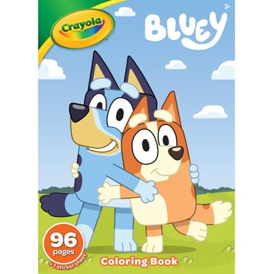 CRAYOLA Colouring Book - Bluey - 96 Pages of Bluey Colouring Fun CRAYOLA Colouring Book - Bluey - 96 Pages of Bluey Colouring Fun