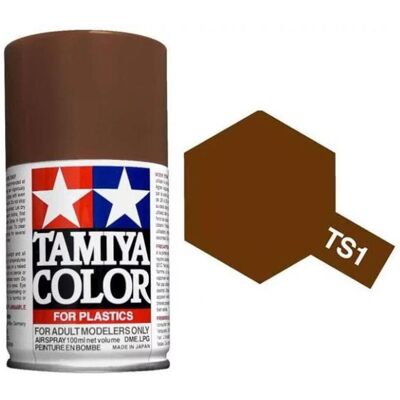TAMIYA TS-1 Red Brown 100ml Plastic Model Kit Spray Paint 85001 TAMIYA TS-1 Red Brown 100ml Plastic Model Kit Spray Paint 85001