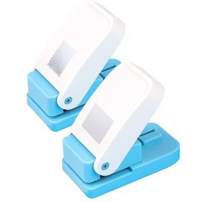 Jojomino 2 Pcs Paper Punch Stamp Punch Square Hole Punches 1" Square & 1x0.8 Inch Rectang Jojomino 2 Pcs Paper Punch Stamp Punch Square Hole Punches 1" Square & 1x0.8 Inch Rectang