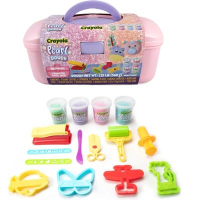 Crayola Dough Tubs Pearl Creative Tool Box 16Pcs Crayola Dough Tubs Pearl Creative Tool Box 16Pcs