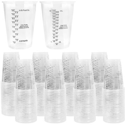 Unbranded 200PCS 8oz Disposable Measuring Cups Plastic Epoxy Resin Mixing Cups for Baking, Unbranded 200PCS 8oz Disposable Measuring Cups Plastic Epoxy Resin Mixing Cups for Baking,