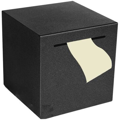 Saudism Black Metal Piggy Bank, Only in, No Out, for Gift Saudism Black Metal Piggy Bank, Only in, No Out, for Gift