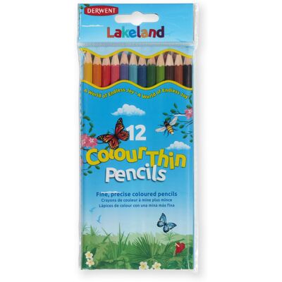 Derwent Lakeland Colouring Pencils for Kids - Pack of 12 Colourthin Coloured Pen Derwent Lakeland Colouring Pencils for Kids - Pack of 12 Colourthin Coloured Pen