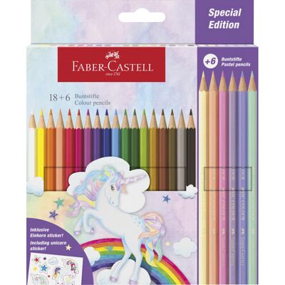 Faber Castell Colour pencil Castle unicorn 18+6 Faber Castell Colour pencil Castle unicorn 18+6