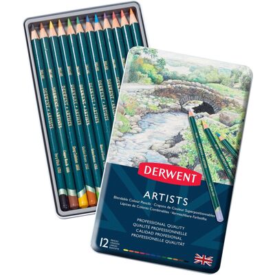Derwent Artists Colouring Pencils, Drawing & Colouring, Set Of 12, Ideal For Ble Derwent Artists Colouring Pencils, Drawing & Colouring, Set Of 12, Ideal For Ble