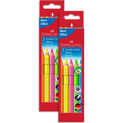 Faber Castell 110994 "Jumbo Grip Neon" Crayons Faber Castell 110994 "Jumbo Grip Neon" Crayons