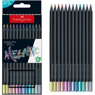 Faber Castell Colour Pencils Black Edition Metallic Faber Castell Colour Pencils Black Edition Metallic