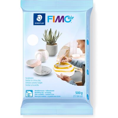 STAEDTLER 8100-0 FIMOair Basic - Air Drying Modelling Clay, 500g - White (Pack o STAEDTLER 8100-0 FIMOair Basic - Air Drying Modelling Clay, 500g - White (Pack o