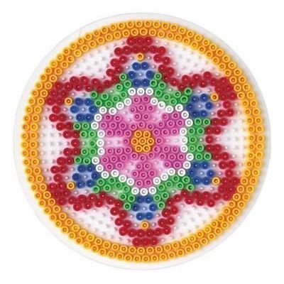 Round plate for medium beads - HAMA - Large Round Midi Plate - Support for patte Round plate for medium beads - HAMA - Large Round Midi Plate - Support for patte