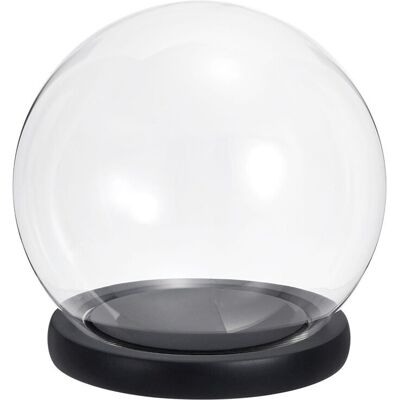 Saudism 4.9" Clear Cloche Glass Dome, Glass Bell Jar Globe Display Case Tabletop Centerp Saudism 4.9" Clear Cloche Glass Dome, Glass Bell Jar Globe Display Case Tabletop Centerp