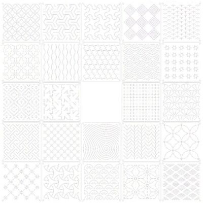 Saudism 24pcs 3D Embossing Folder Set Embroidery Pattern Template Hand Quilting for DIY Saudism 24pcs 3D Embossing Folder Set Embroidery Pattern Template Hand Quilting for DIY