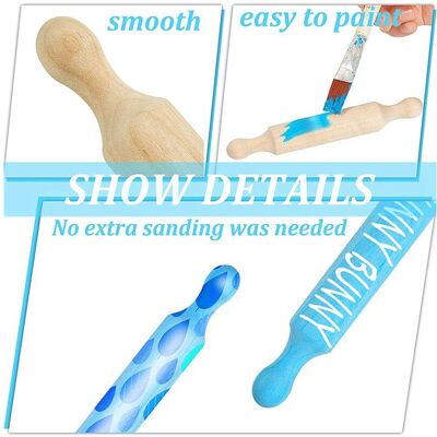 Unbranded 45 Pieces Wooden Rolling Pin 6 Inches Long Kitchen Baking Rolling Pin Small Woo Unbranded 45 Pieces Wooden Rolling Pin 6 Inches Long Kitchen Baking Rolling Pin Small Woo