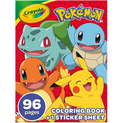 CRAYOLA Pokémon 96 Page Colouring Book 96 Pages of Pokémon Colouring Fun with CRAYOLA Pokémon 96 Page Colouring Book 96 Pages of Pokémon Colouring Fun with