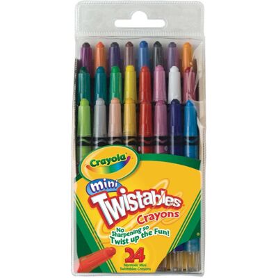Crayola Mini Twistable Crayons 24 in a Box (Pack of 4) 96 Crayons in Total Crayola Mini Twistable Crayons 24 in a Box (Pack of 4) 96 Crayons in Total
