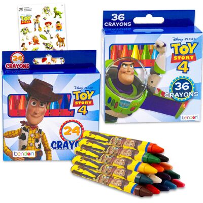 Disney Toy Story Crayons for Toddlers - Bundle with 60 Crayons for Toddlers Feat Disney Toy Story Crayons for Toddlers - Bundle with 60 Crayons for Toddlers Feat