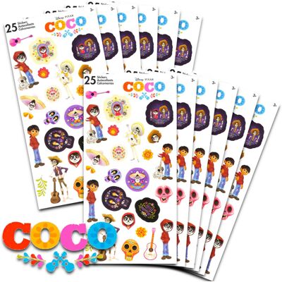 Disney Coco Party Favors for Boys & Girls Bundle ~ 12 Pack Coco Sticker Sheets f Disney Coco Party Favors for Boys & Girls Bundle ~ 12 Pack Coco Sticker Sheets f