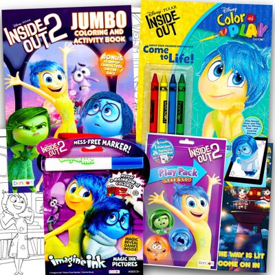 Disney Inside Out 2 Coloring Book Set - Bundle of 2 Pixar Inside Out Coloring Bo Disney Inside Out 2 Coloring Book Set - Bundle of 2 Pixar Inside Out Coloring Bo
